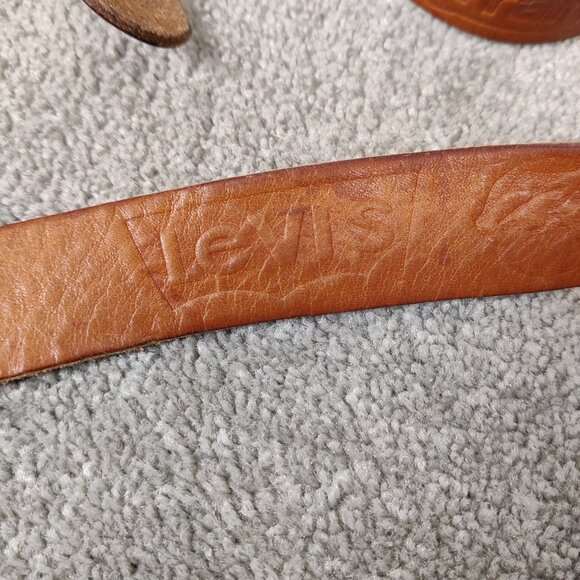 Levi's Men's Belt Camel Brown Color Unisex Business Casual Everyday Stylish - Picture 2 of 7